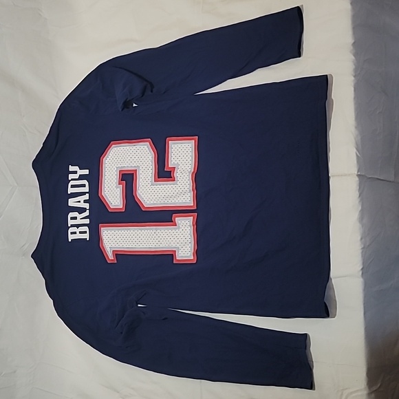 Tom Brady #12 New England Patriots Superbowl 53 LIII (2019) Long Sleeve T-shirt - Picture 6 of 7